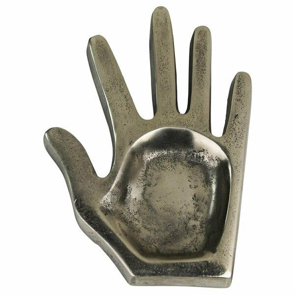 Tarifa Hand Shaped Tray, Silver TA3093695